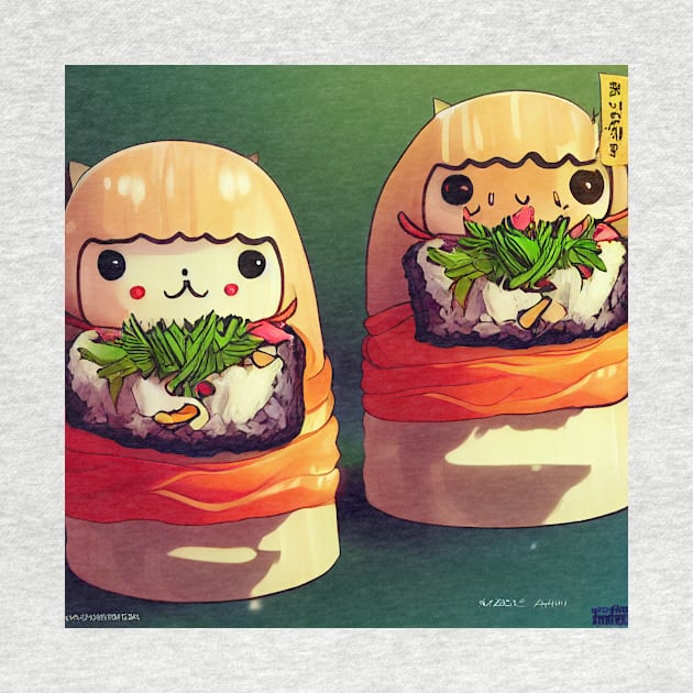 Kawaii Anime Sushi by Grassroots Green